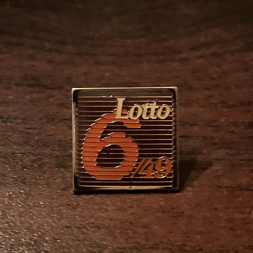 California Lottery Lotto 6/49 Lapel Hat‎ Pin
